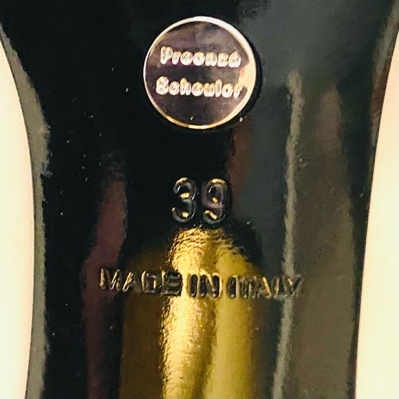 NWT: PROENZA SCHOULER | Off White Cream 60MM White Calf Leather Ankle Boots - Picture 8 of 11